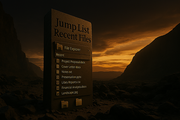 Jump List 最近檔案