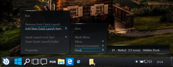 從 NextSTART 開啟 Dock